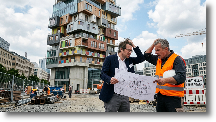 Bauwerk, bei dem nichts so recht zusammenpasst